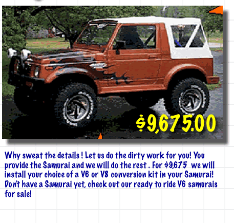 RePower your Suzuki Samurai with a V6 or V8 Engine Conversion from