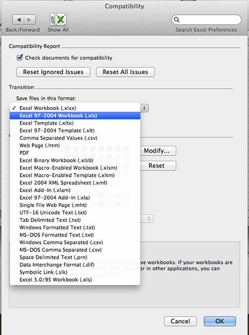 How to Change the Default File Format in Excel 2011 for Mac Solve