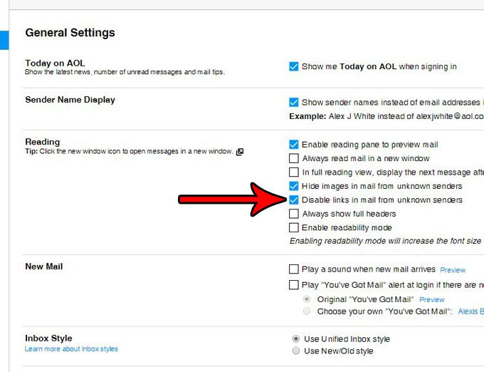 How To Disable Links From Unknown Senders In Aol Mail solveyourtech