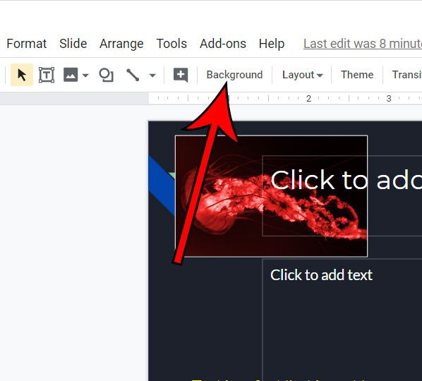 How to Add the Same Background Picture to Every Slide in Google Slides