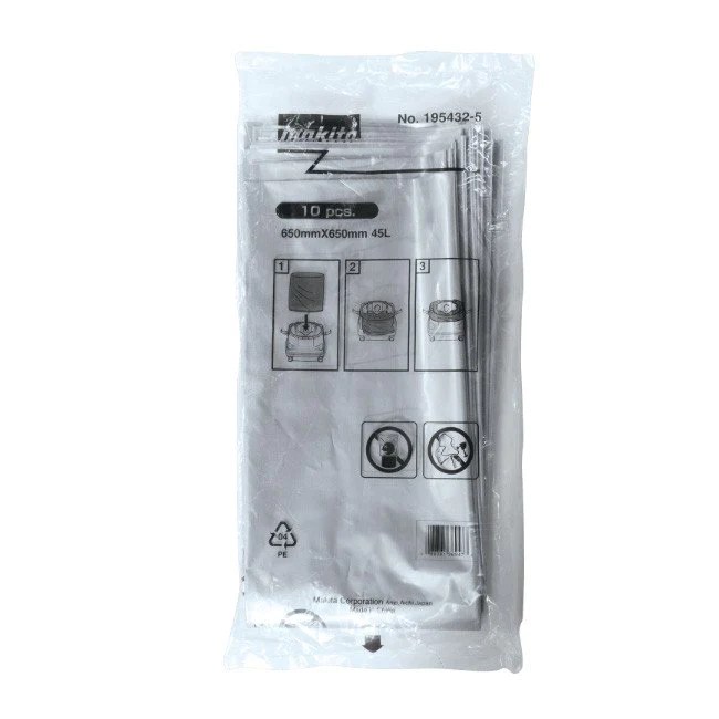 Makita Plastic Tub Liner (10Pk) to suit DVC155 / DVC150 / DVC860L