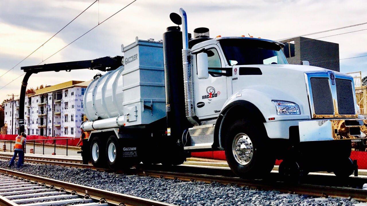 Guzzler HighRail Vacuum Truck Rental
