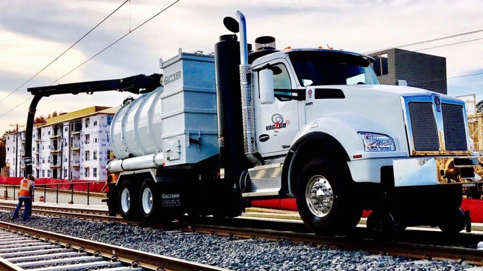 Guzzler HighRail Vacuum Truck Rental