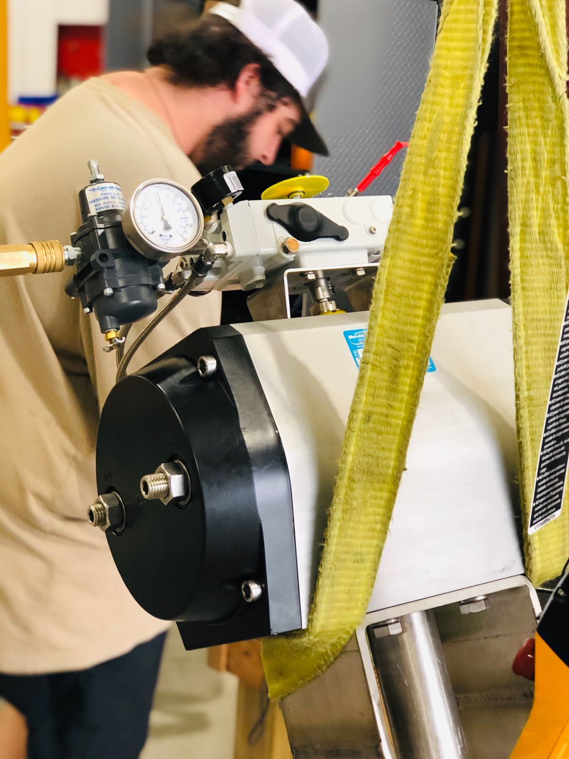 Photo by Advanced Valve & Instrument VAC V200E testing station VAC