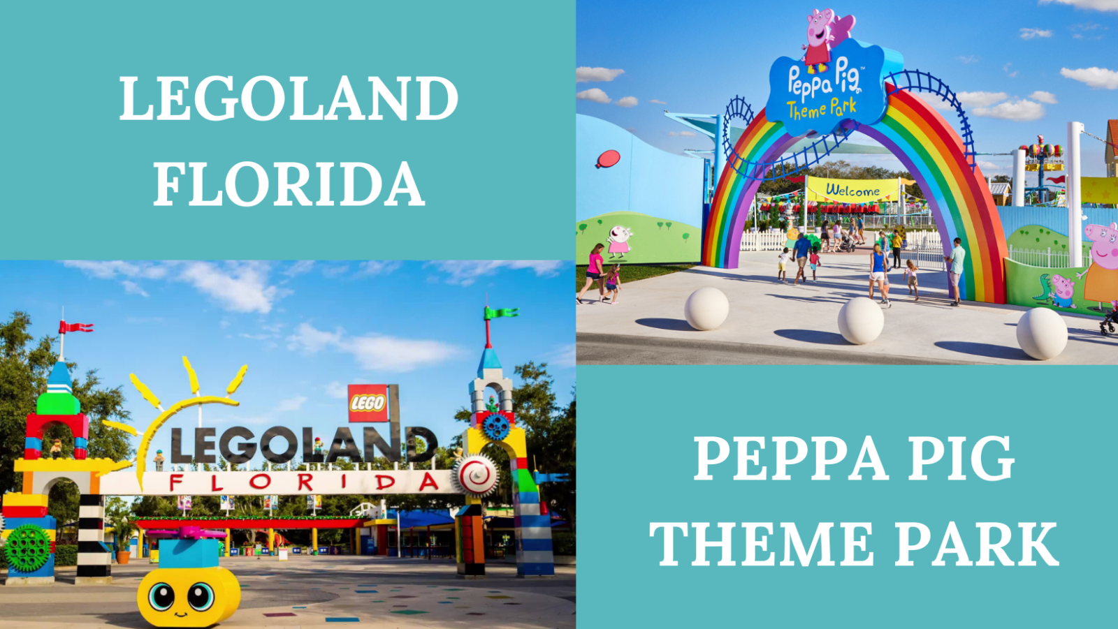 Legoland and New Peppa the Pig Theme Parks Double your fun!