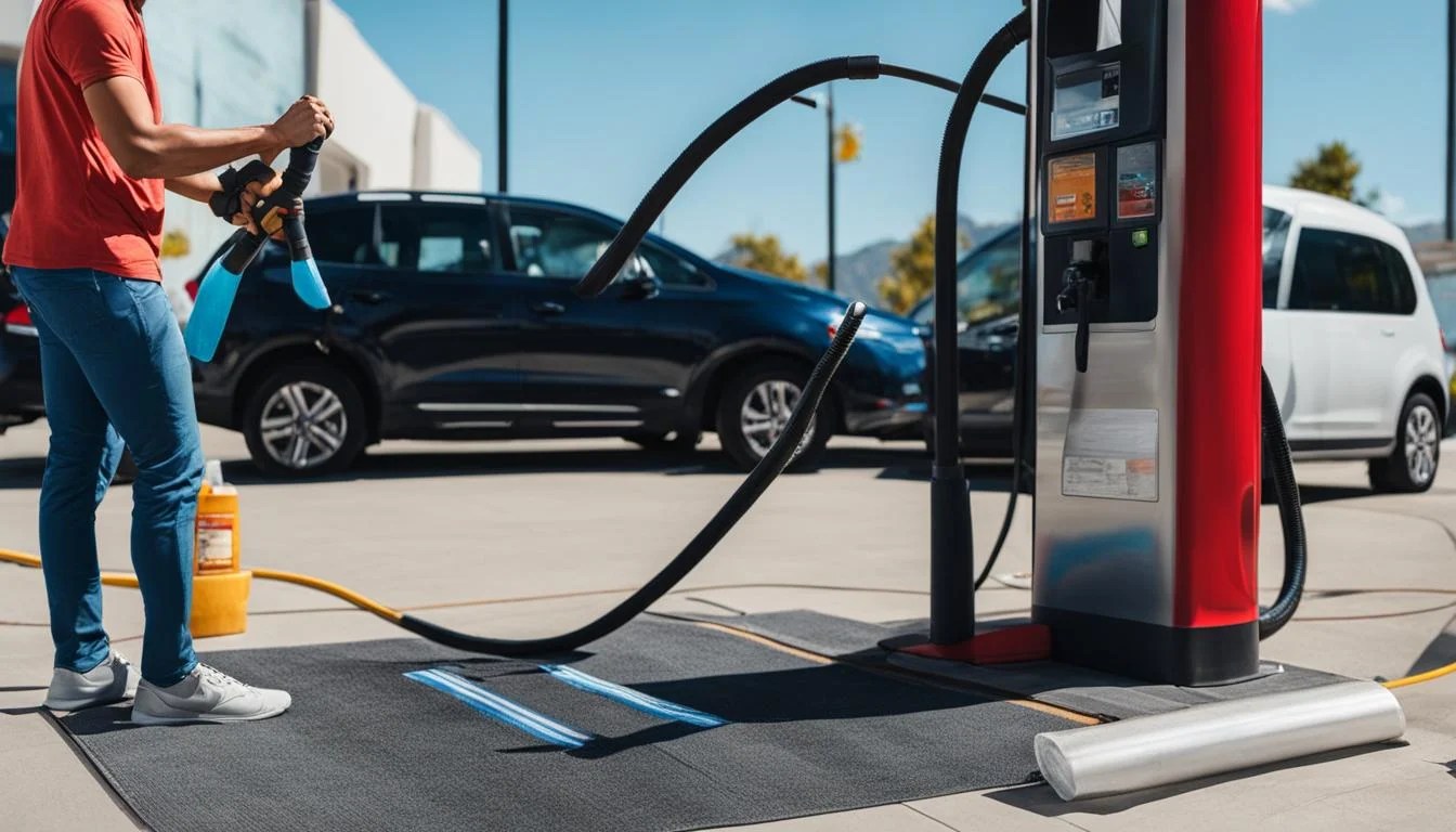 how to use vacuum cleaner at gas station