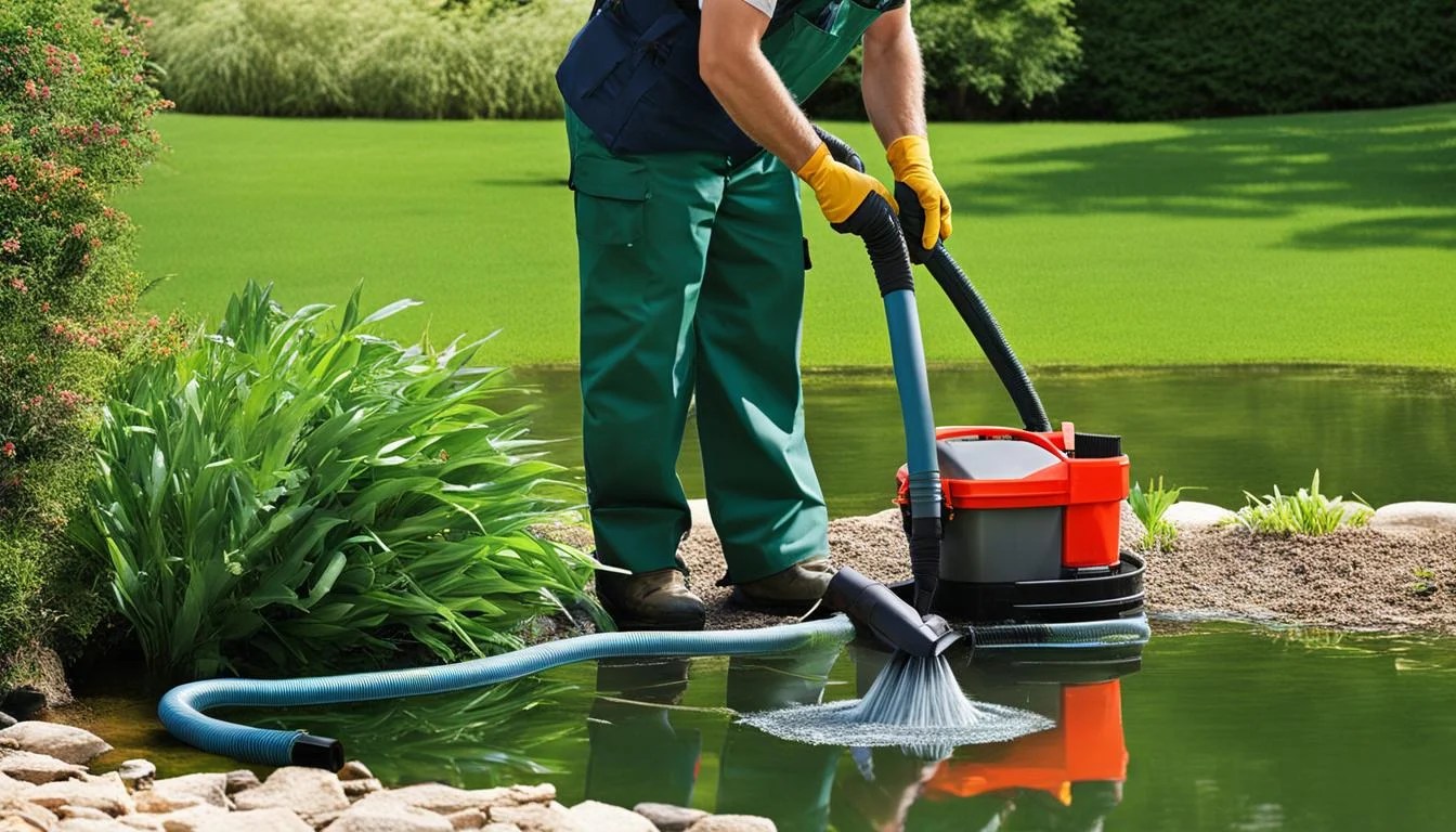 how does a pond vacuum cleaner work
