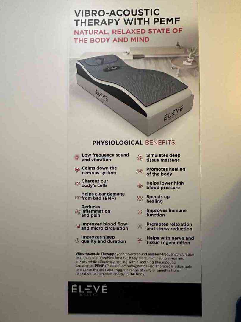 Eleve Health Vibroacoustic Therapy Bed /PEMF our products