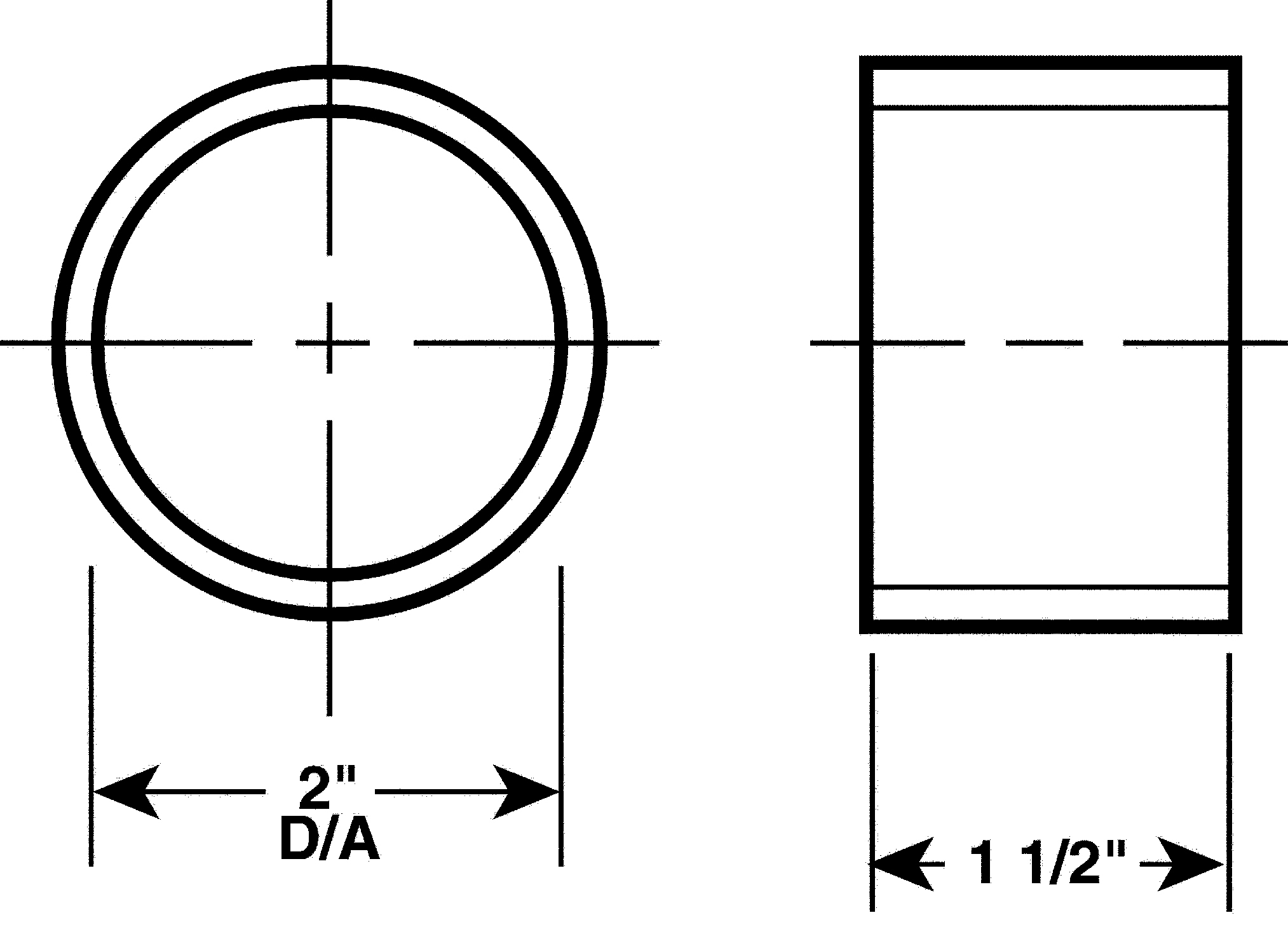 Slip Coupler White 5528W Manufacturer of VacuMaid Central Vacuum