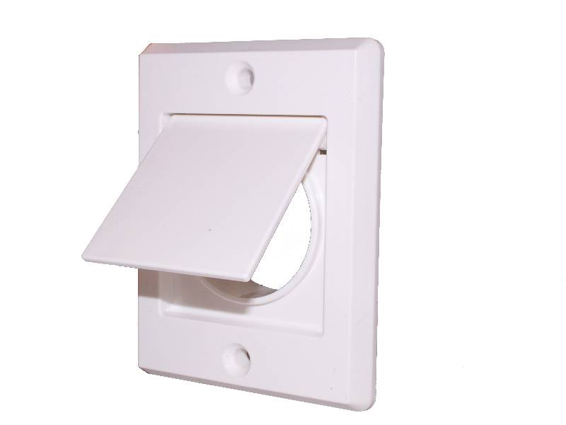 Exhaust Vent Cap White Manufacturer of VacuMaid Central Vacuum Systems