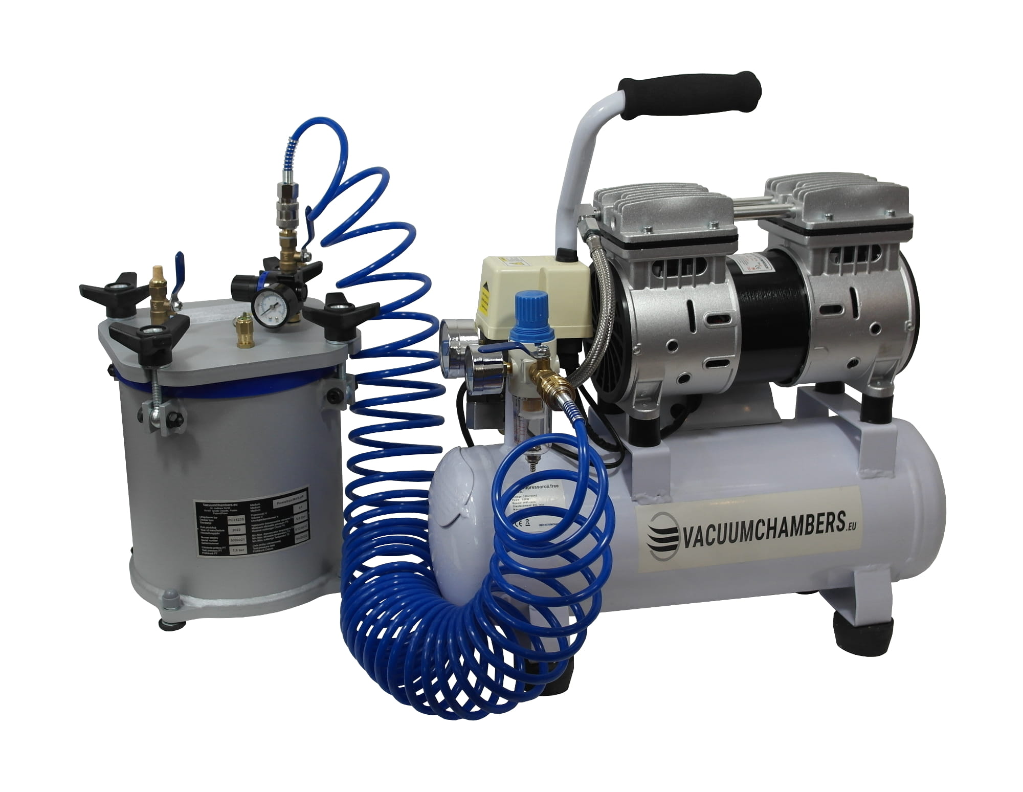 Set chamber 8.0l PC2123S + piston compressor 95l/min AT5509L