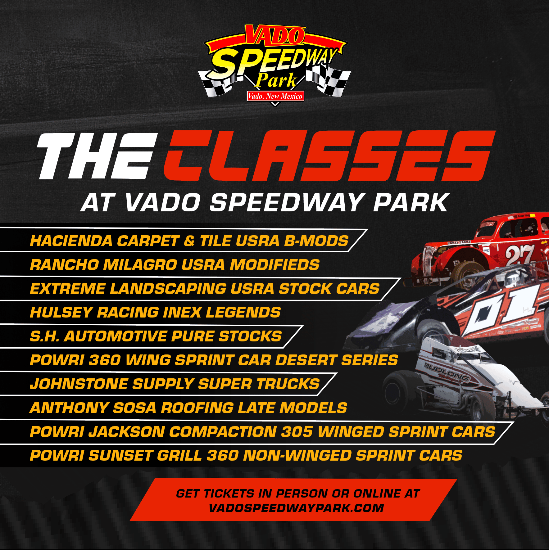 Night off Vado Speedway Park