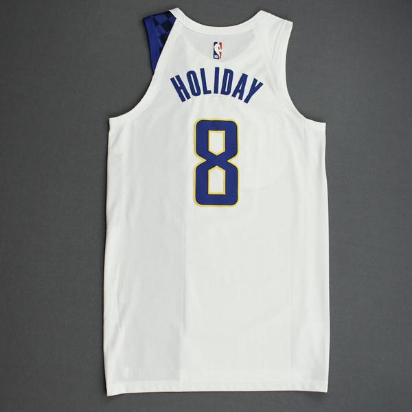 Justin Holiday Indiana Pacers GameWorn City Edition Jersey 2019