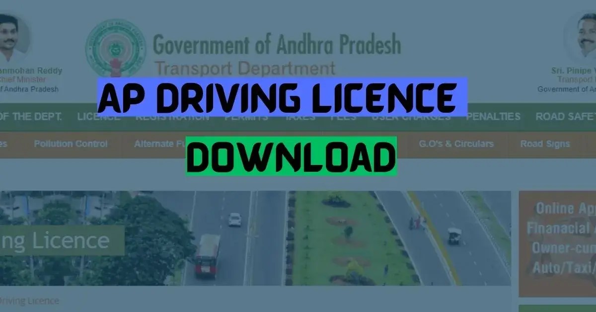How AP Driving Licence Download With Application No & Date Of Birth