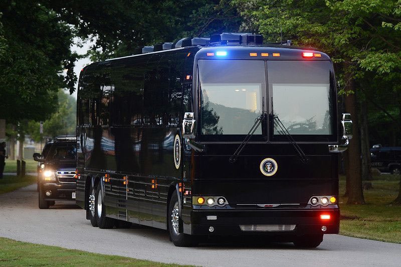 GROUND FORCE ONE. LO SPECIALE BUS BLINDATO DEL PRESIDENTE DEGLI STATI
