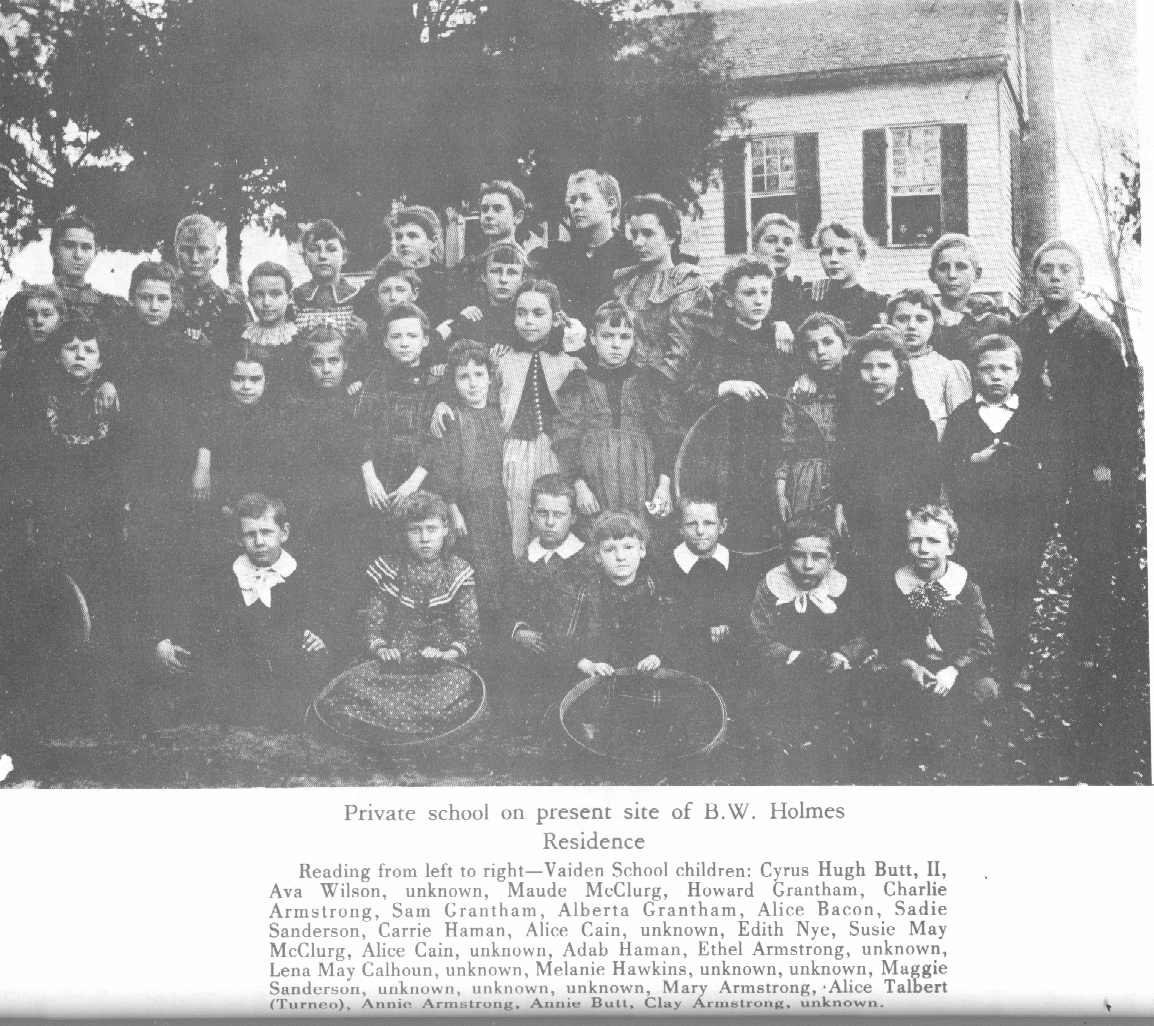 History of Vaiden, Mississippi The Pictures