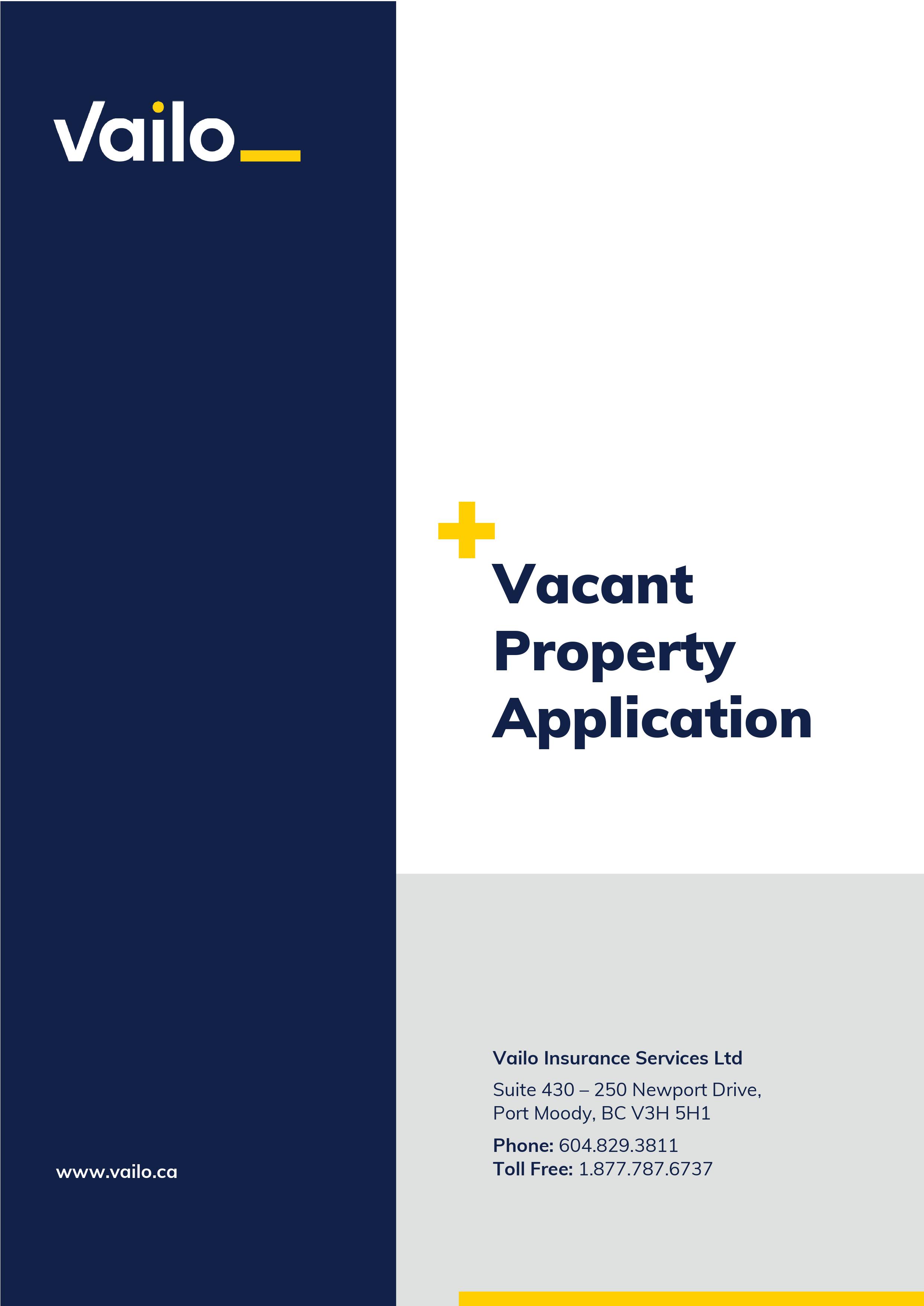 Vacant Property Insurance