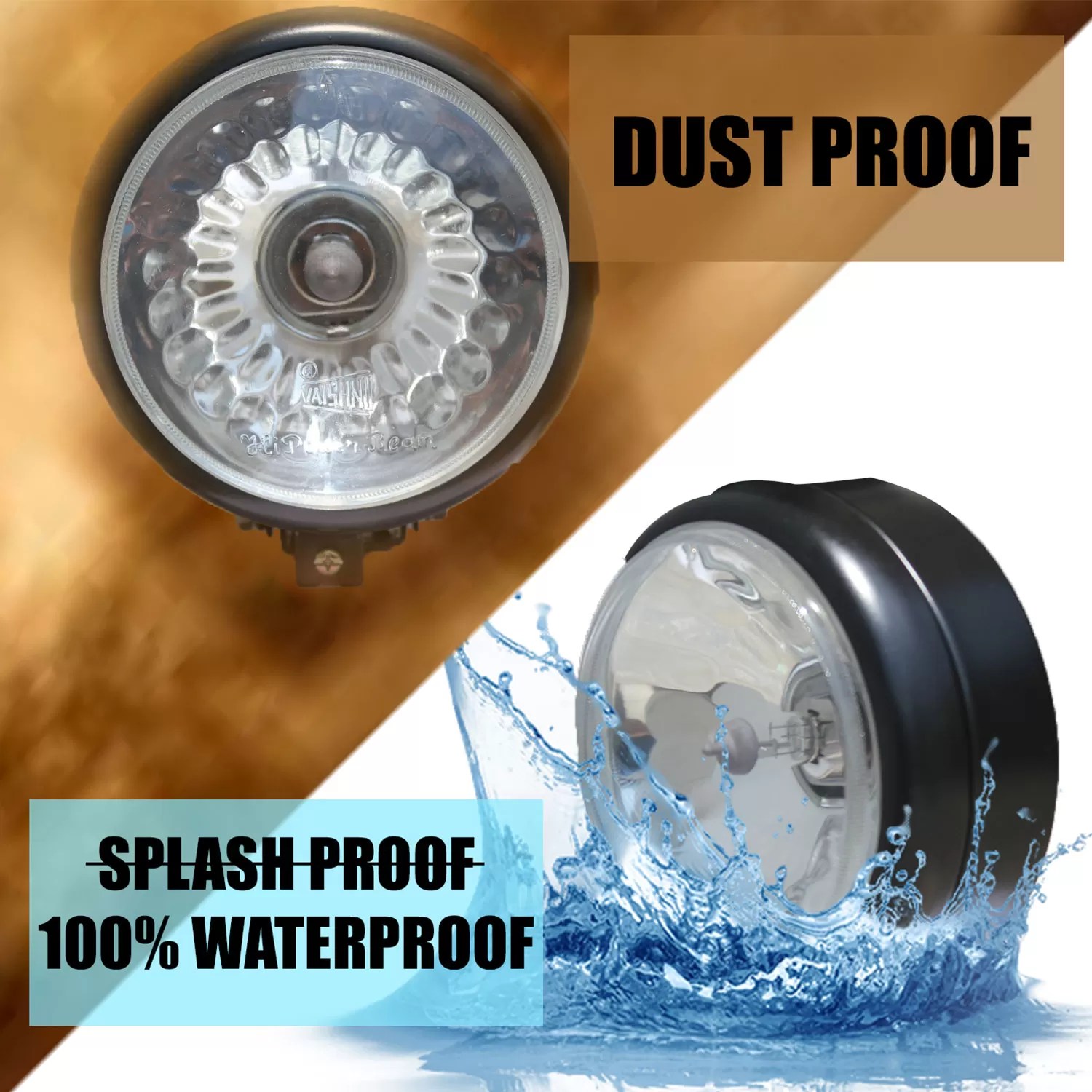 HIGH POWER FOG LIGHTS For Cars/ SUV's with 130/90 Watt Combo Set