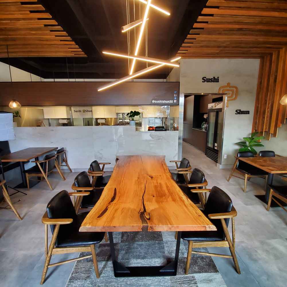 Live Edge Commercial Furniture Manufacturers Vancouver, Langley