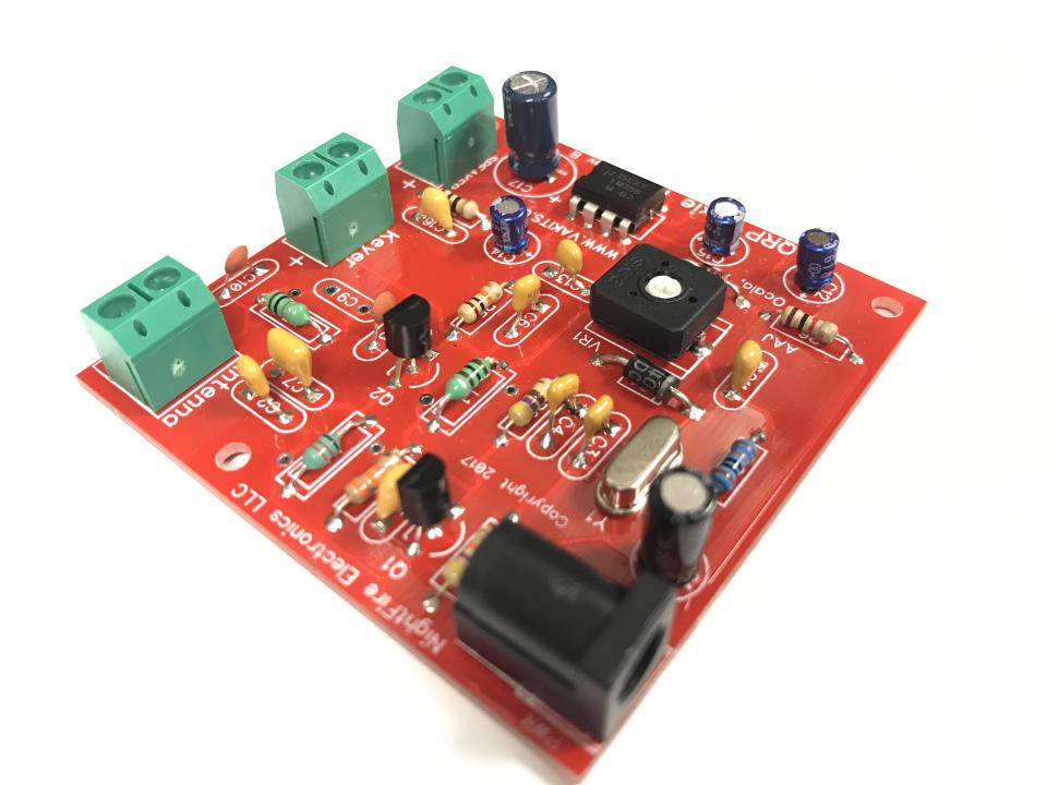 QRP Pixie CW Transceiver Kit 7.050 MHz (40 Meters) NightFire Electronics LLC