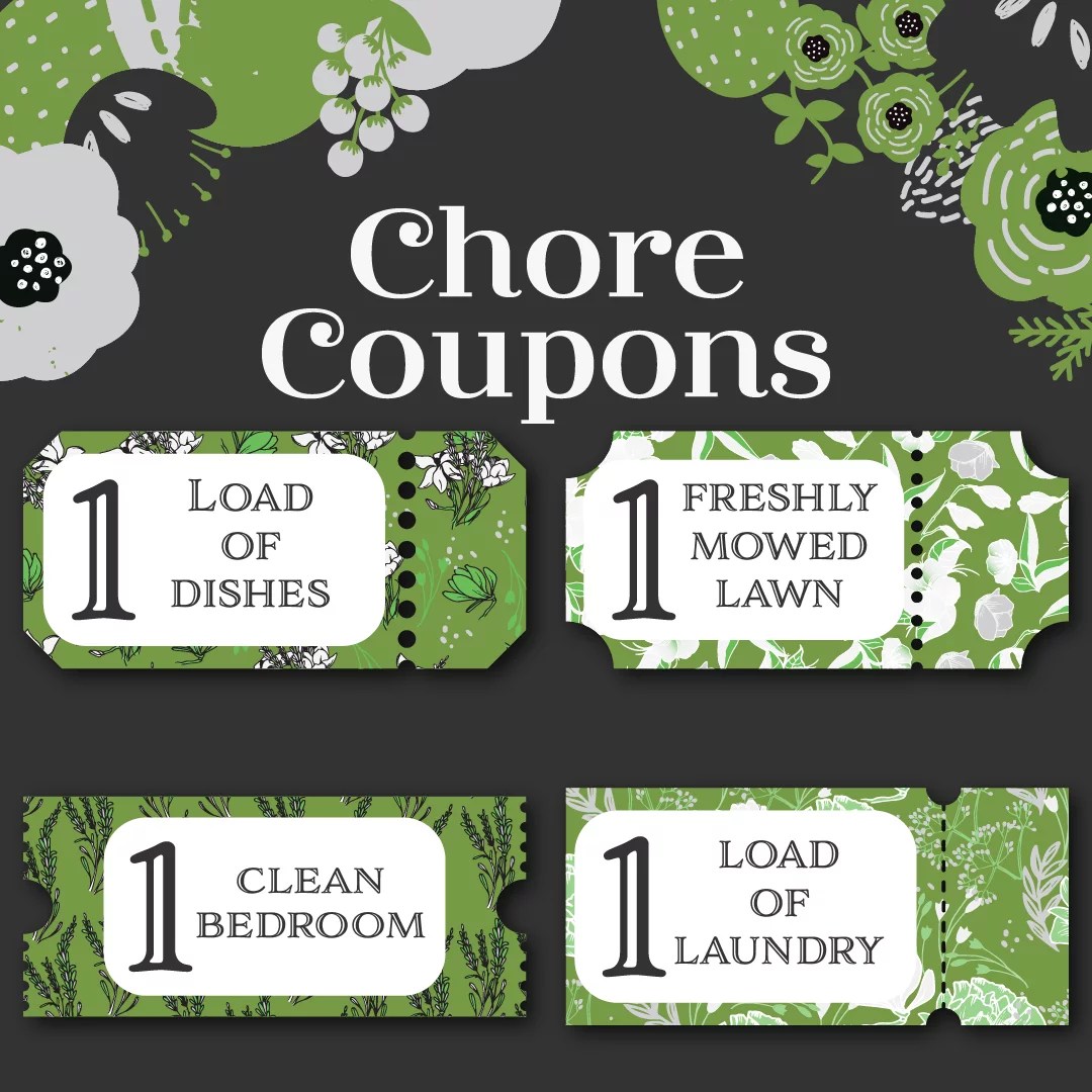 12 Free Printable Chore Coupons For Mom Vala Marketing