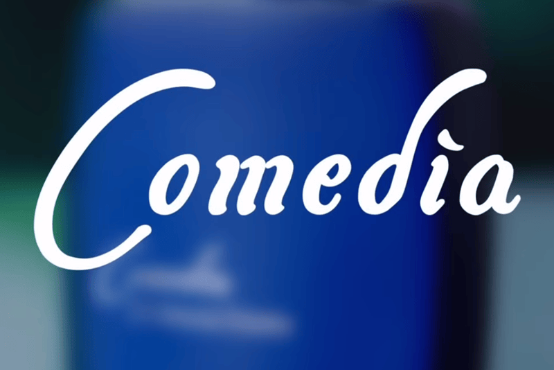 comedìa logo design