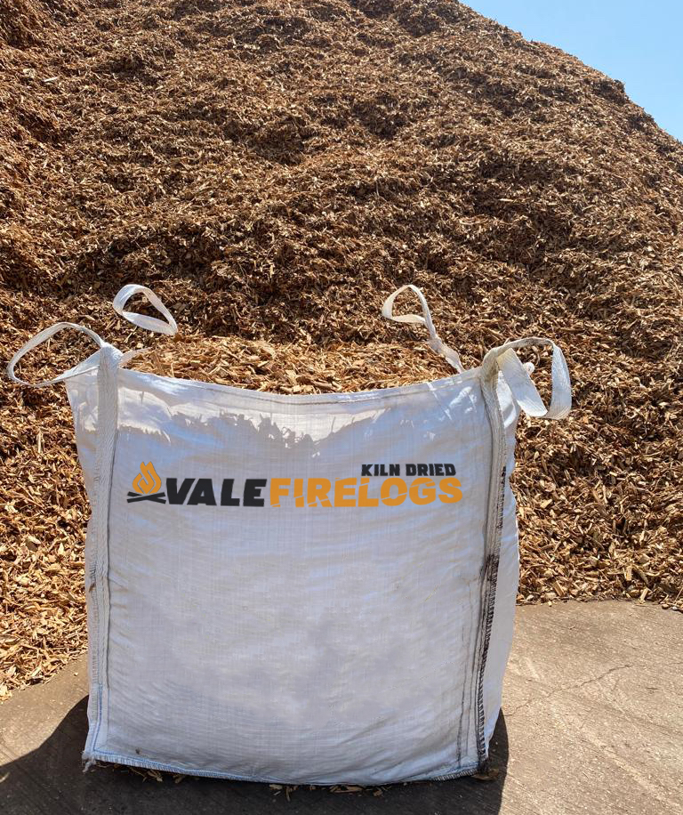 Wood Chip 1000 Litre VALE KILN DRIED FIRE LOGS