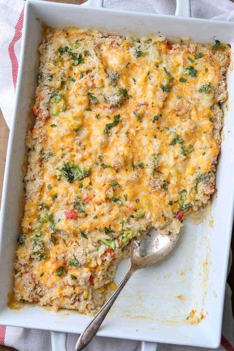Chicken Broccoli Rice Casserole Valentina's Corner