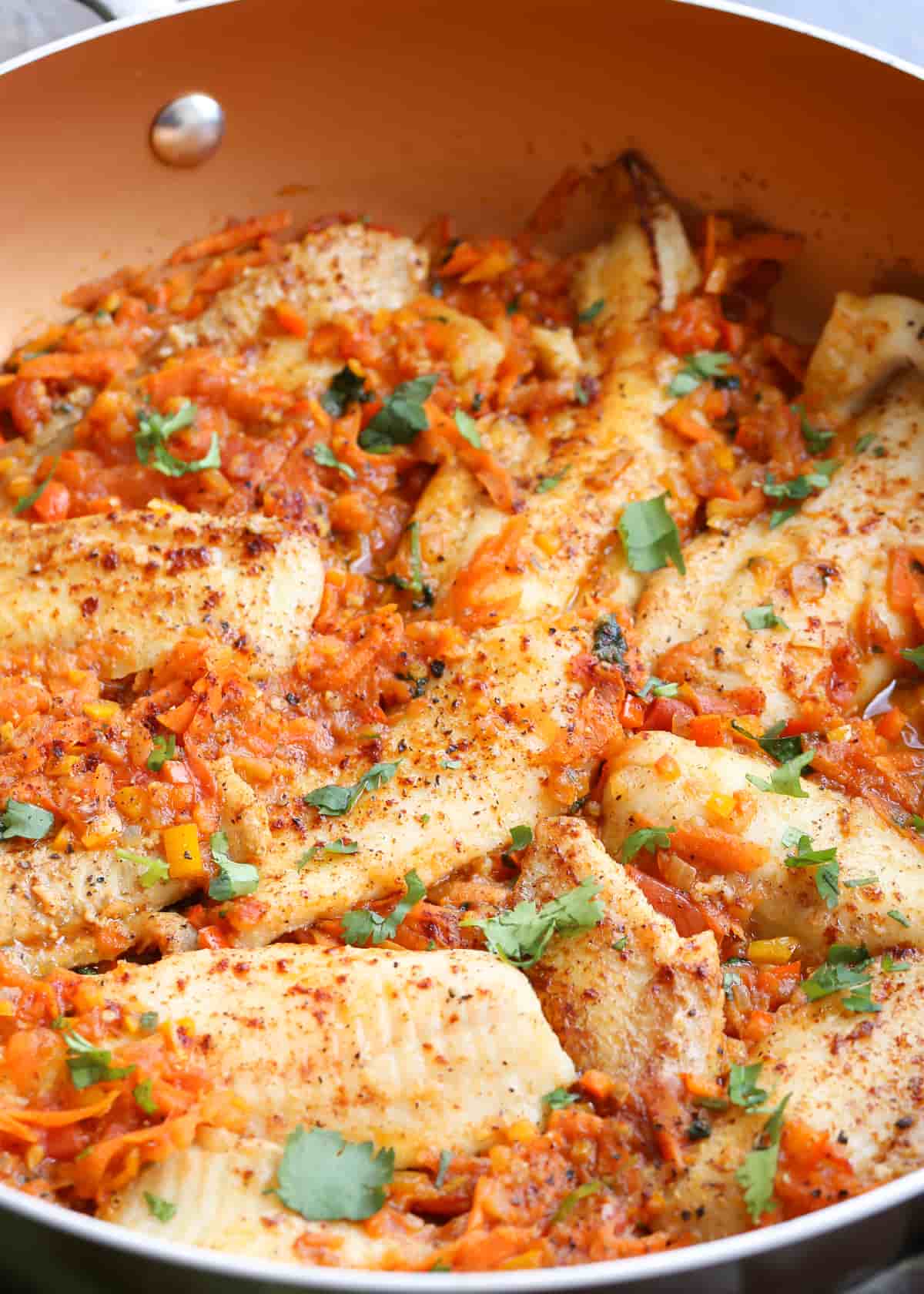 Flounder Recipe (with Vegetables) Valentina's Corner