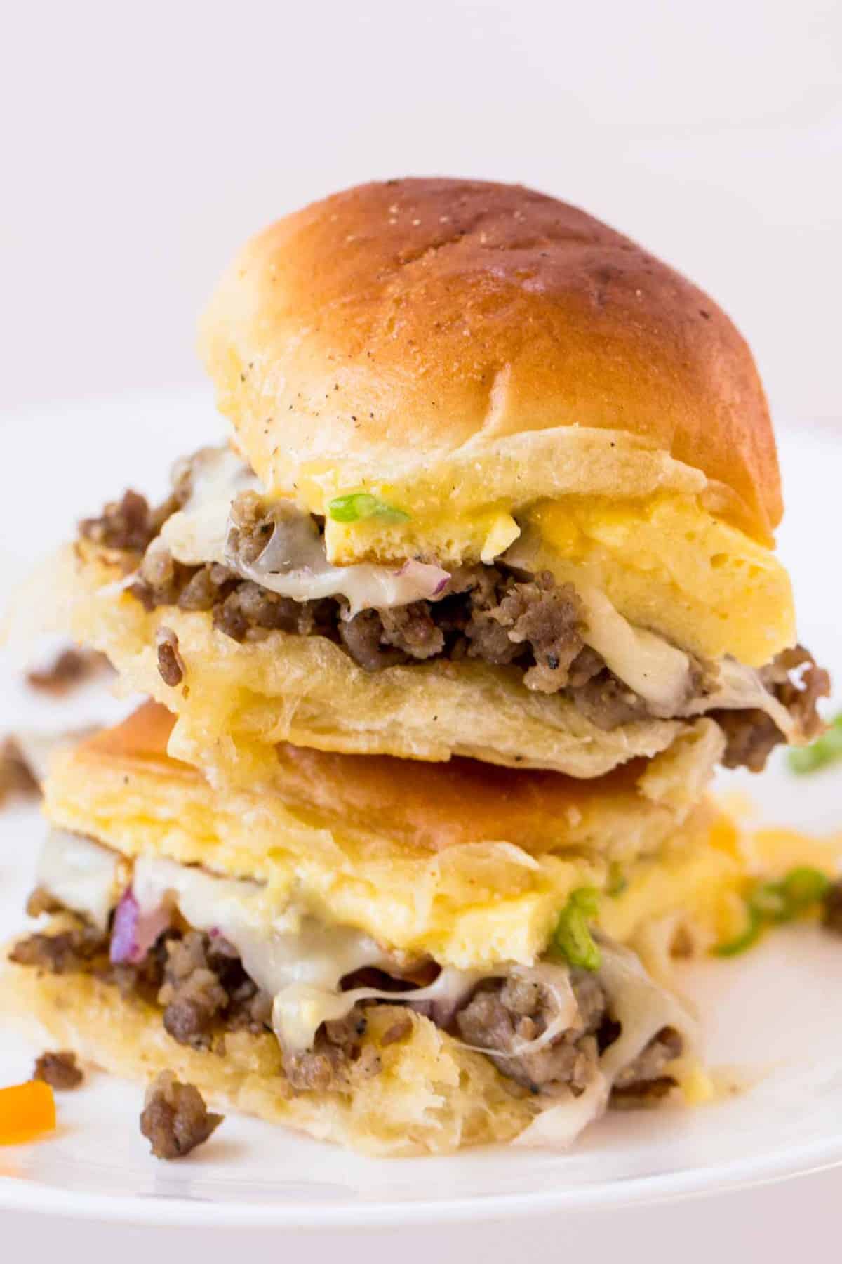 Sausage Egg Breakfast Sliders Recipe