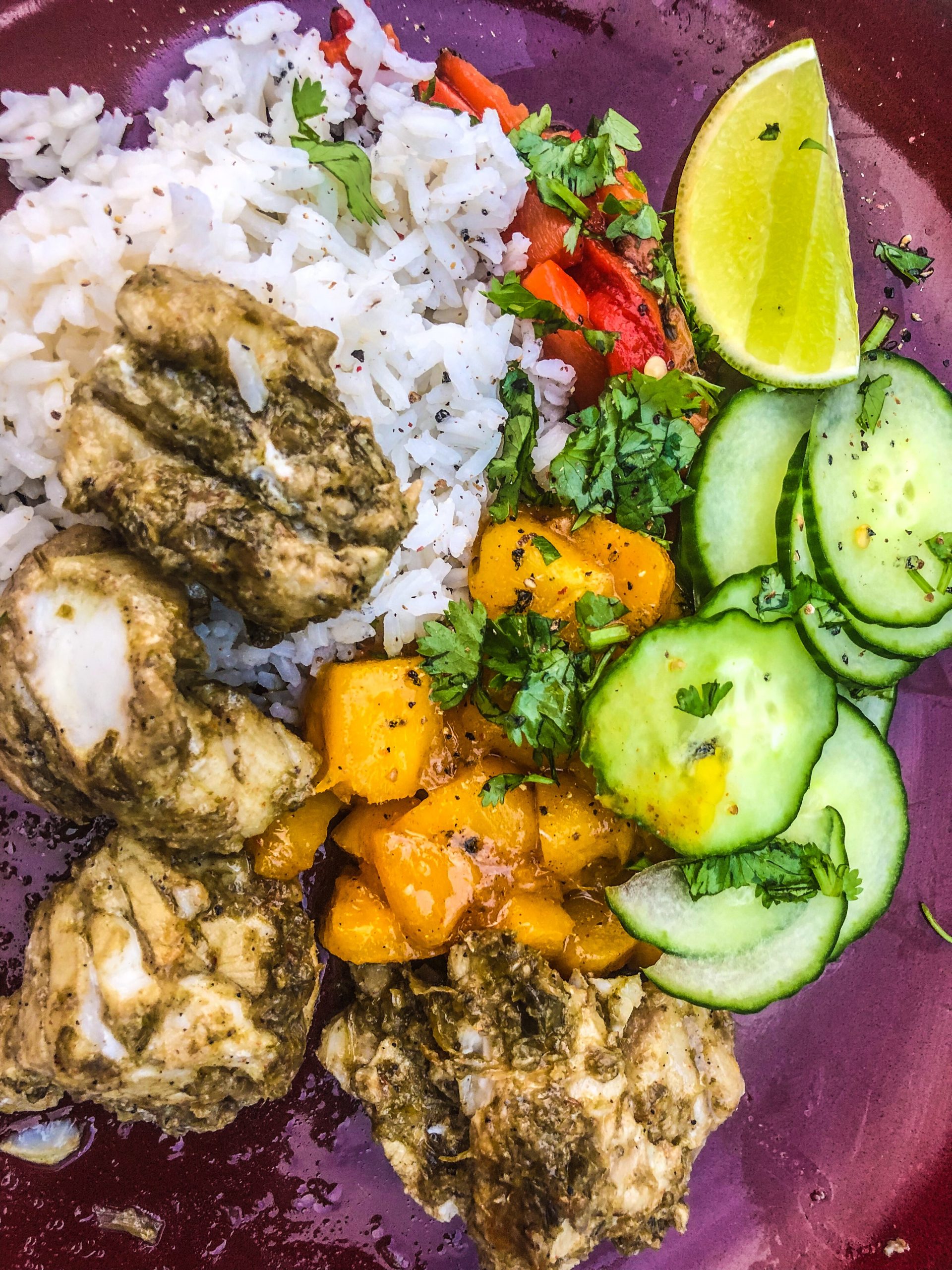 Jerk Fish poke bowl Valentine Thomas