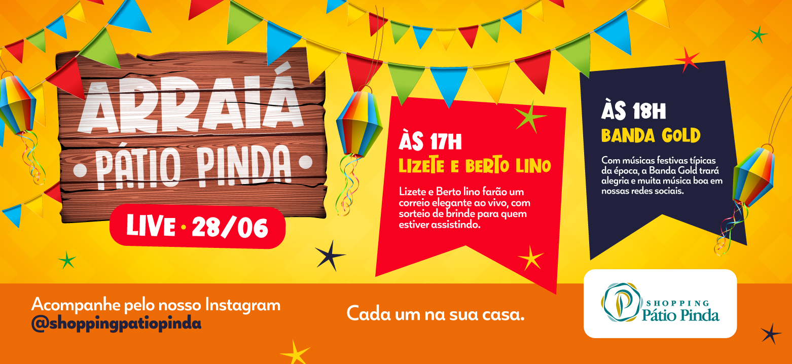 Live Arraiá do Shopping Pátio Pinda acontece neste domingo (28