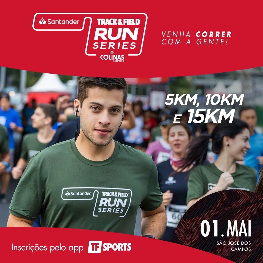 Santander Track&Field Run Series no Colinas Shopping Publicitando