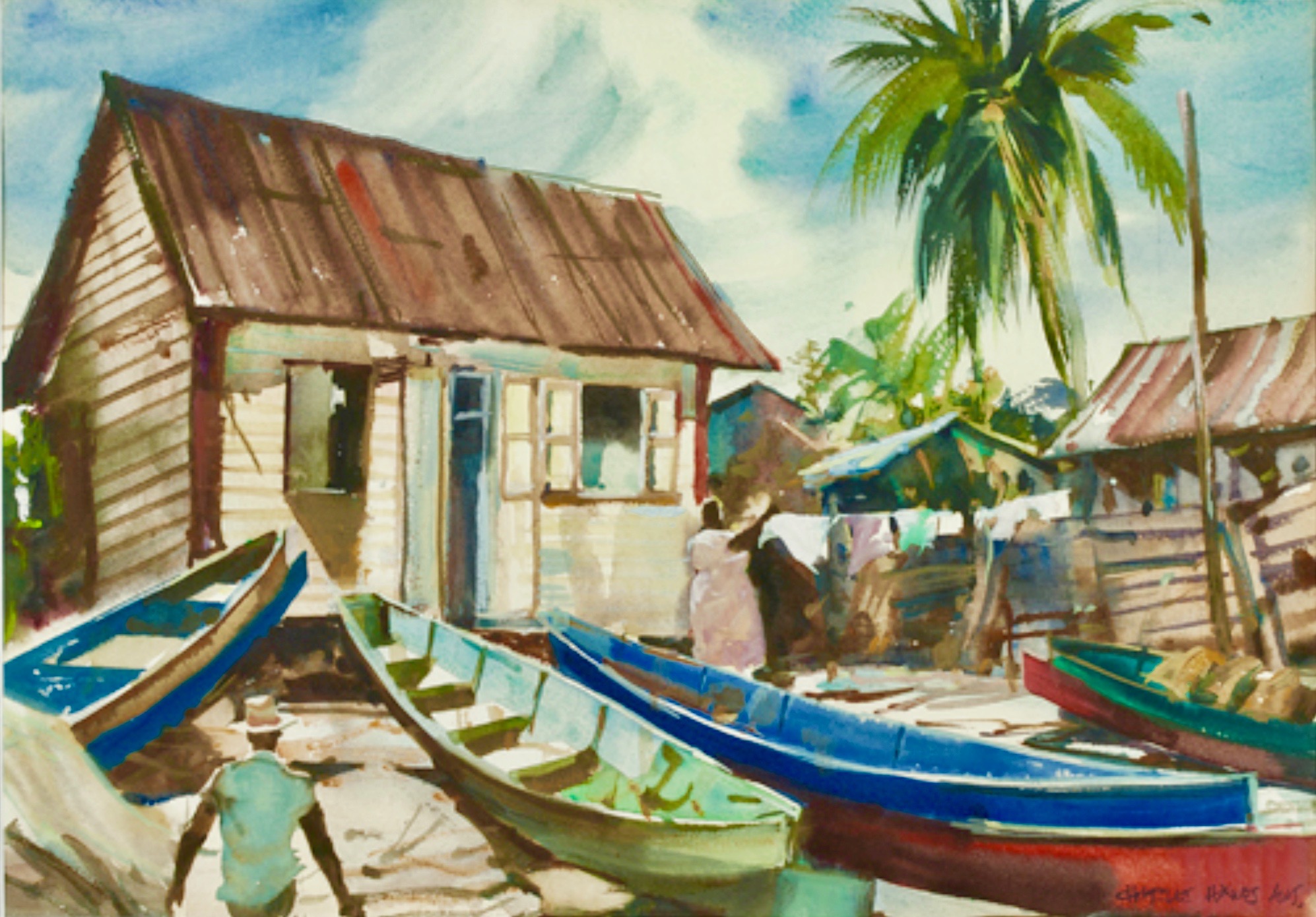 Charles Hawes Paints Some of the Prettiest Paintings of St. Croix! 🌺