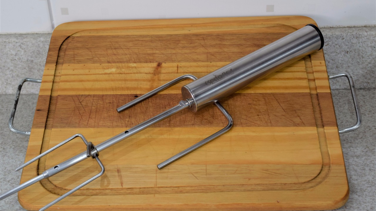 Espetoflex Espeto giratório a pilha Valeu a Dica