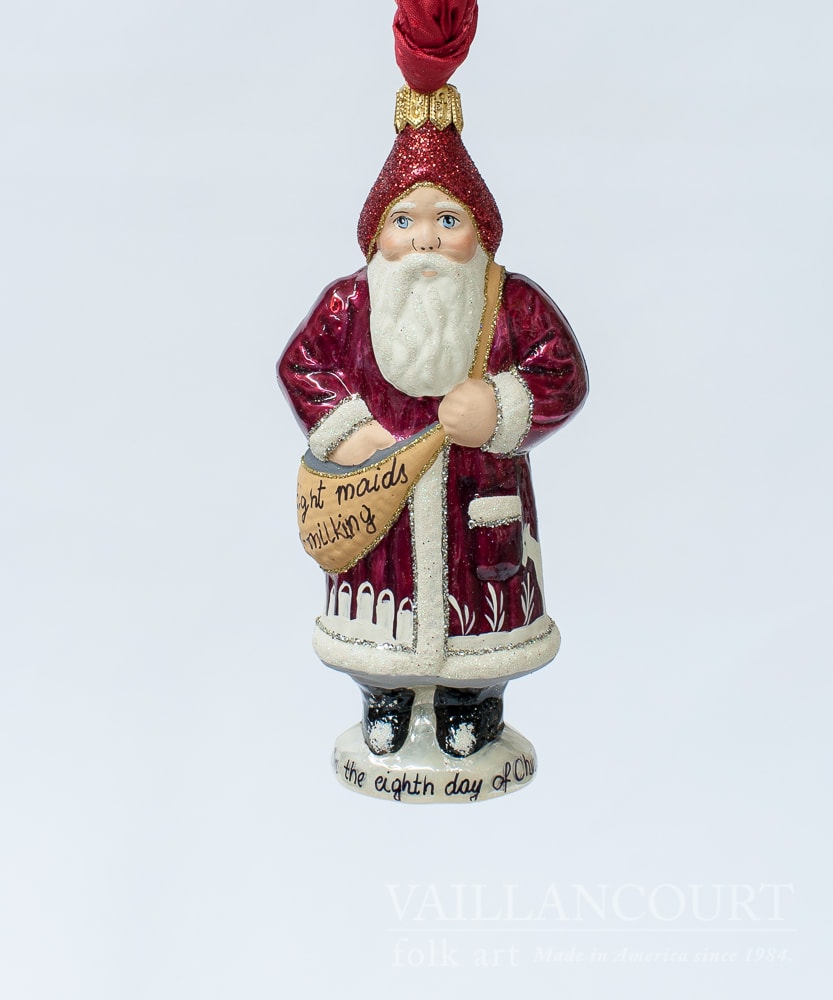 Vaillancourt Christmas Ornaments 8th Day of Christmas Glimmer Ornament from Vaillancourt