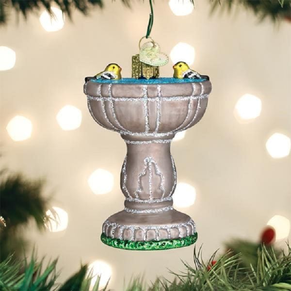 Bird Bath Ornament from Vaillancourt