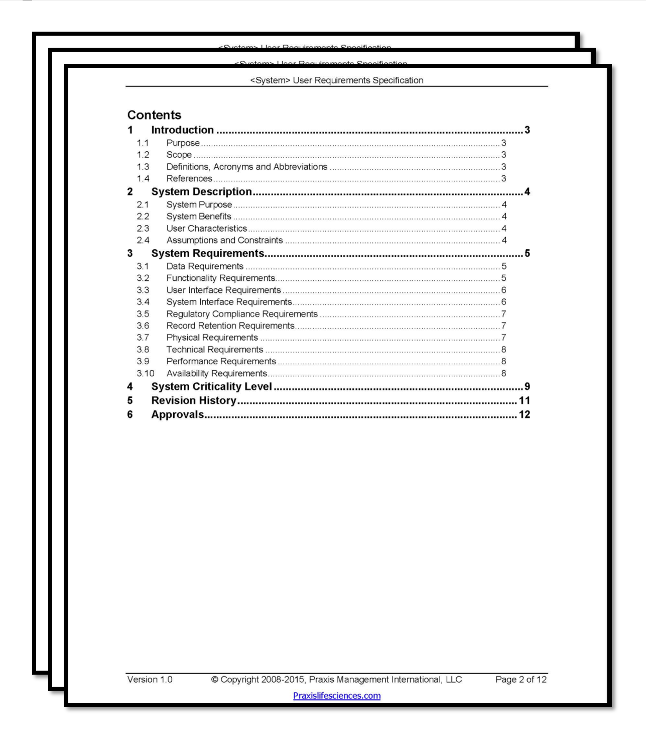 Application Specification Template