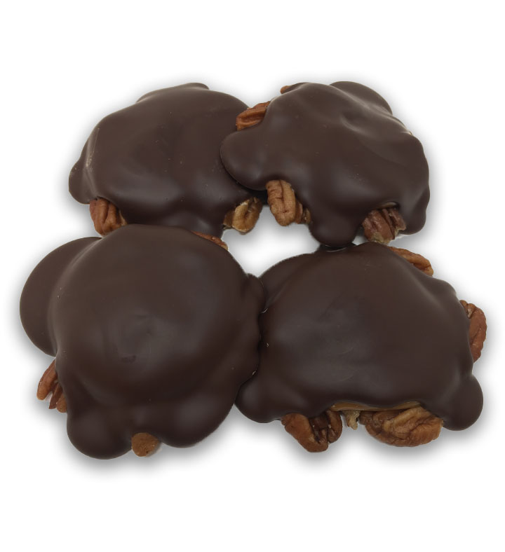 Dark Chocolate Pecan Turtles Maumee Valley Chocolate and Candy