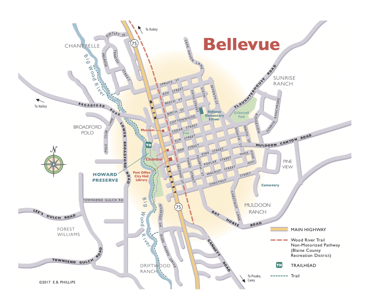 Map of Bellevue Valley Chamber