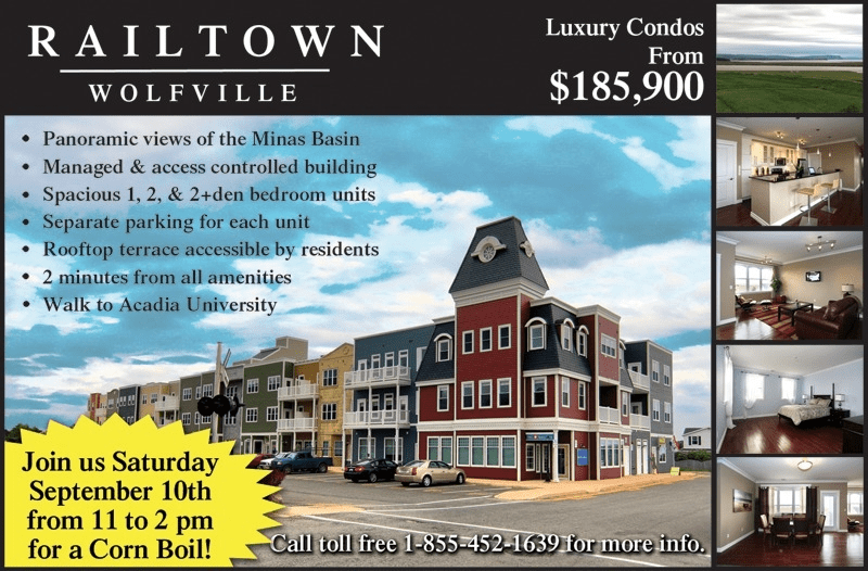 Corn Boil & Open House at Railtown Condominiums, Wolfville (September