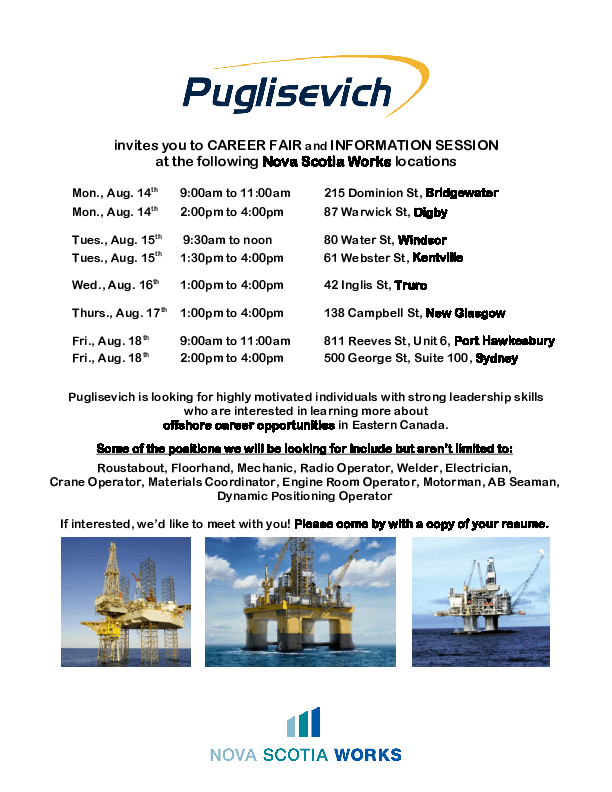 NS Works Career Fair at Valley African Nova Scotian Development