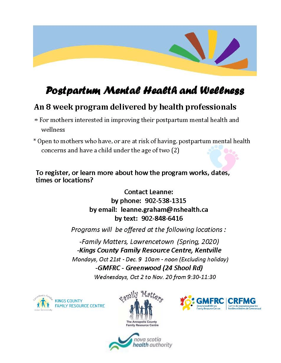 Postpartum Mental Health and Wellness program at Kings County Family