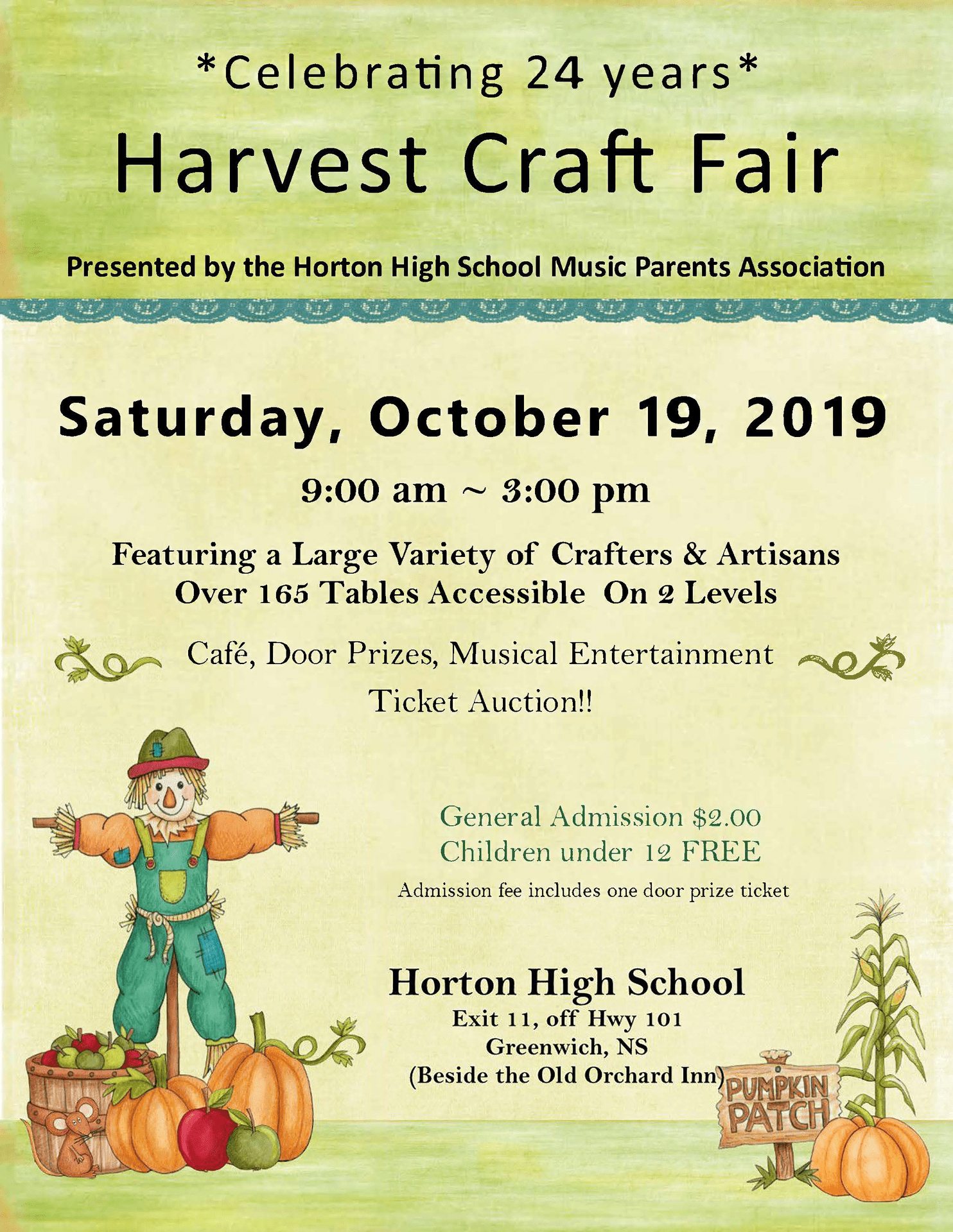 Horton Harvest Craft Fair at Horton High School, Greenwich (October 19, 2019 9am)