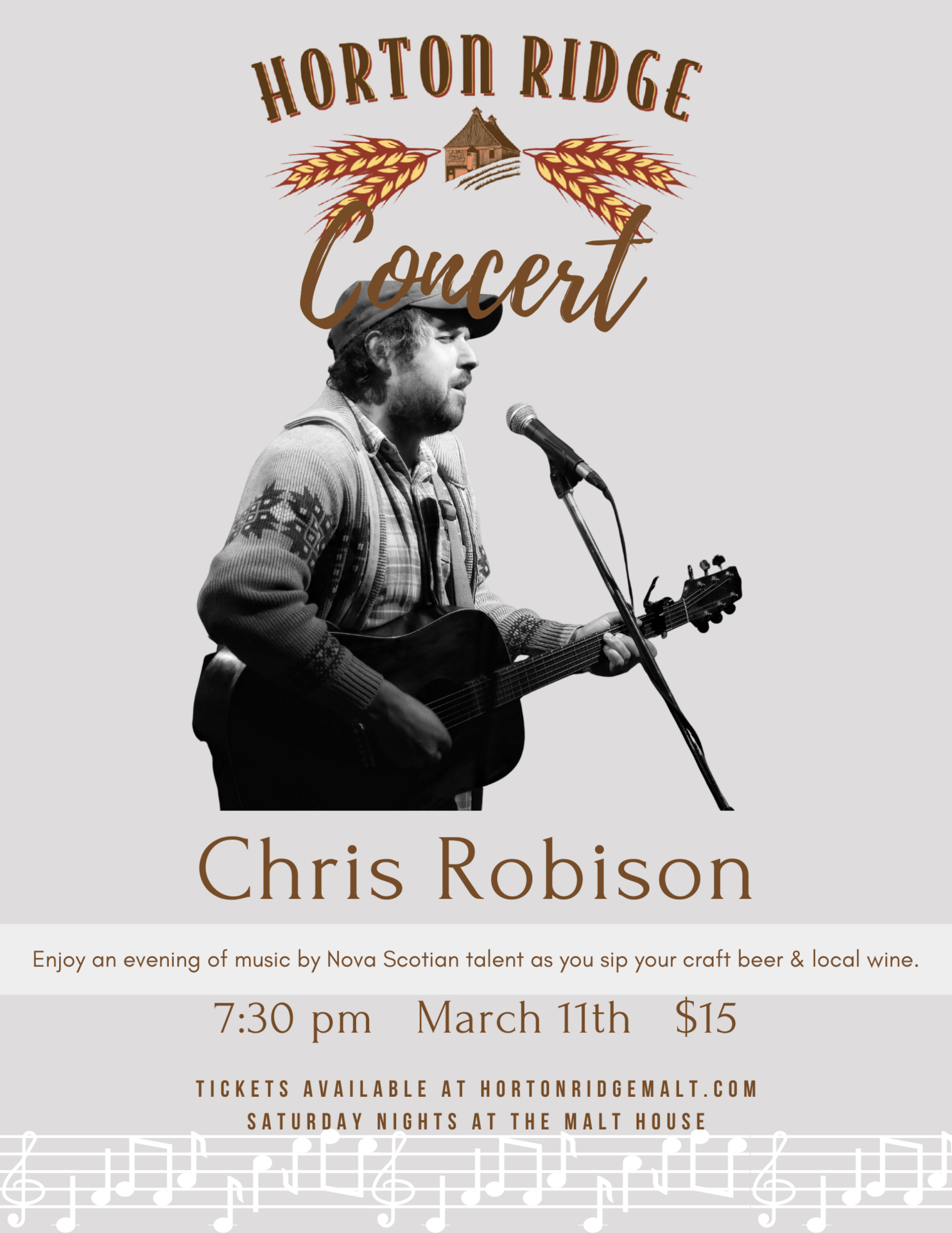 Chris Robision at Horton Ridge Malt & Grain Company, Hortonville (March