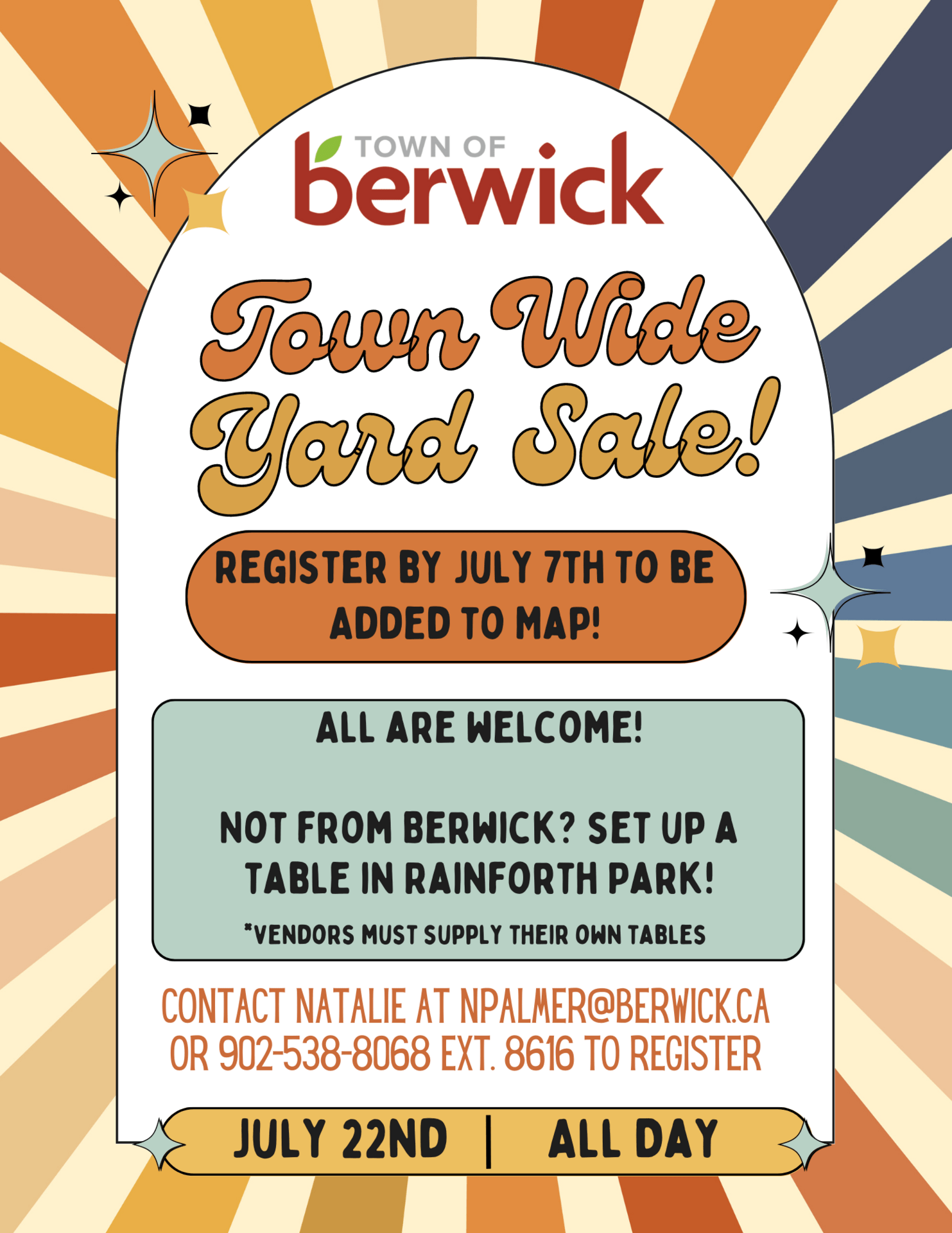 Town Wide Yard Sale at Town Hall, Berwick (July 22, 2023 8am)