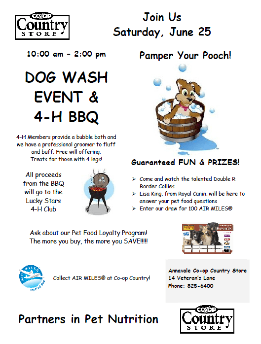 Dog Wash and BBQ at Annavale Coop Country Store, Middleton (June 25