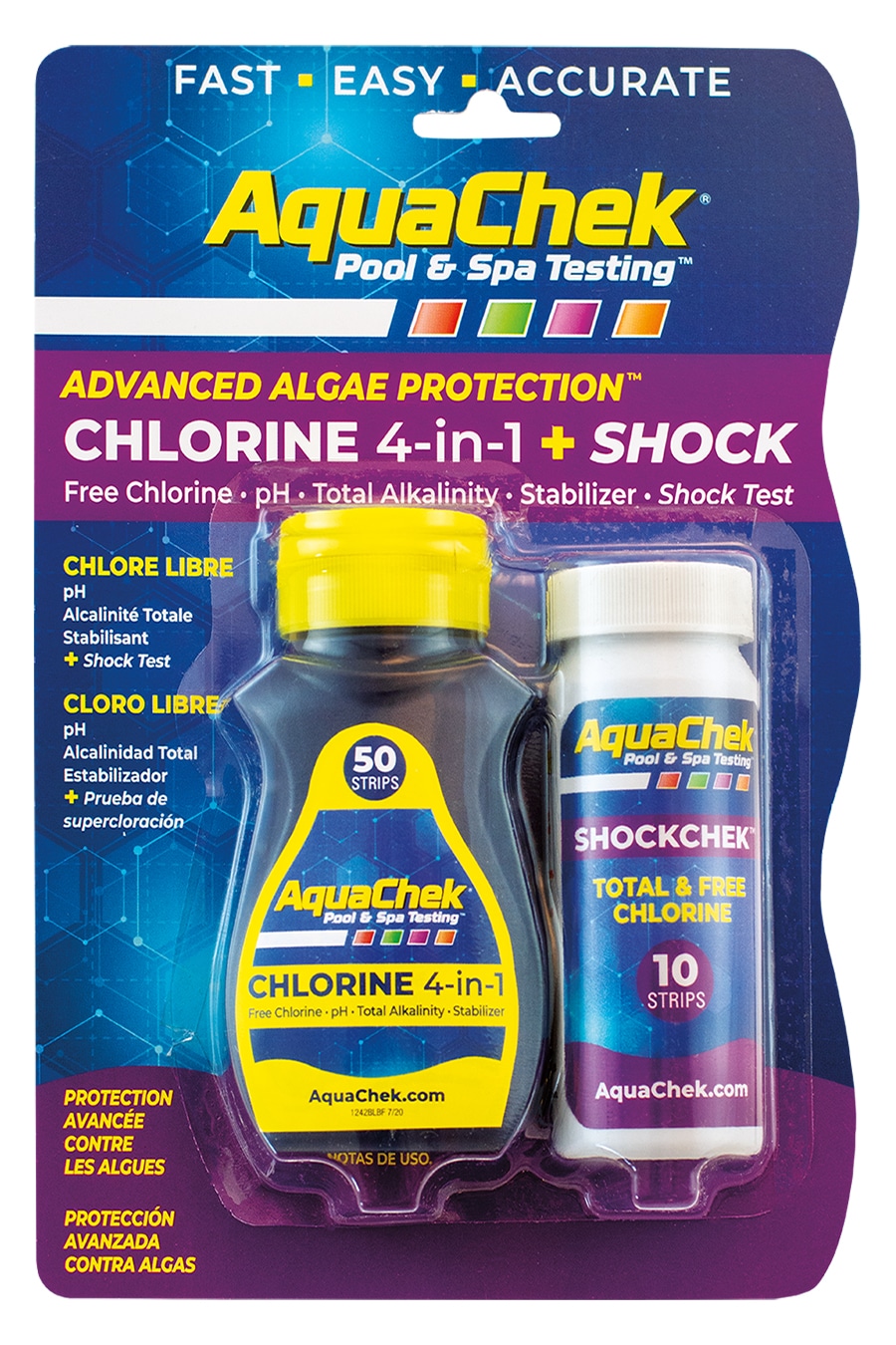 4 in 1 Combo Chlorine + Shock Test Strips Shop Valley Pool & Spa