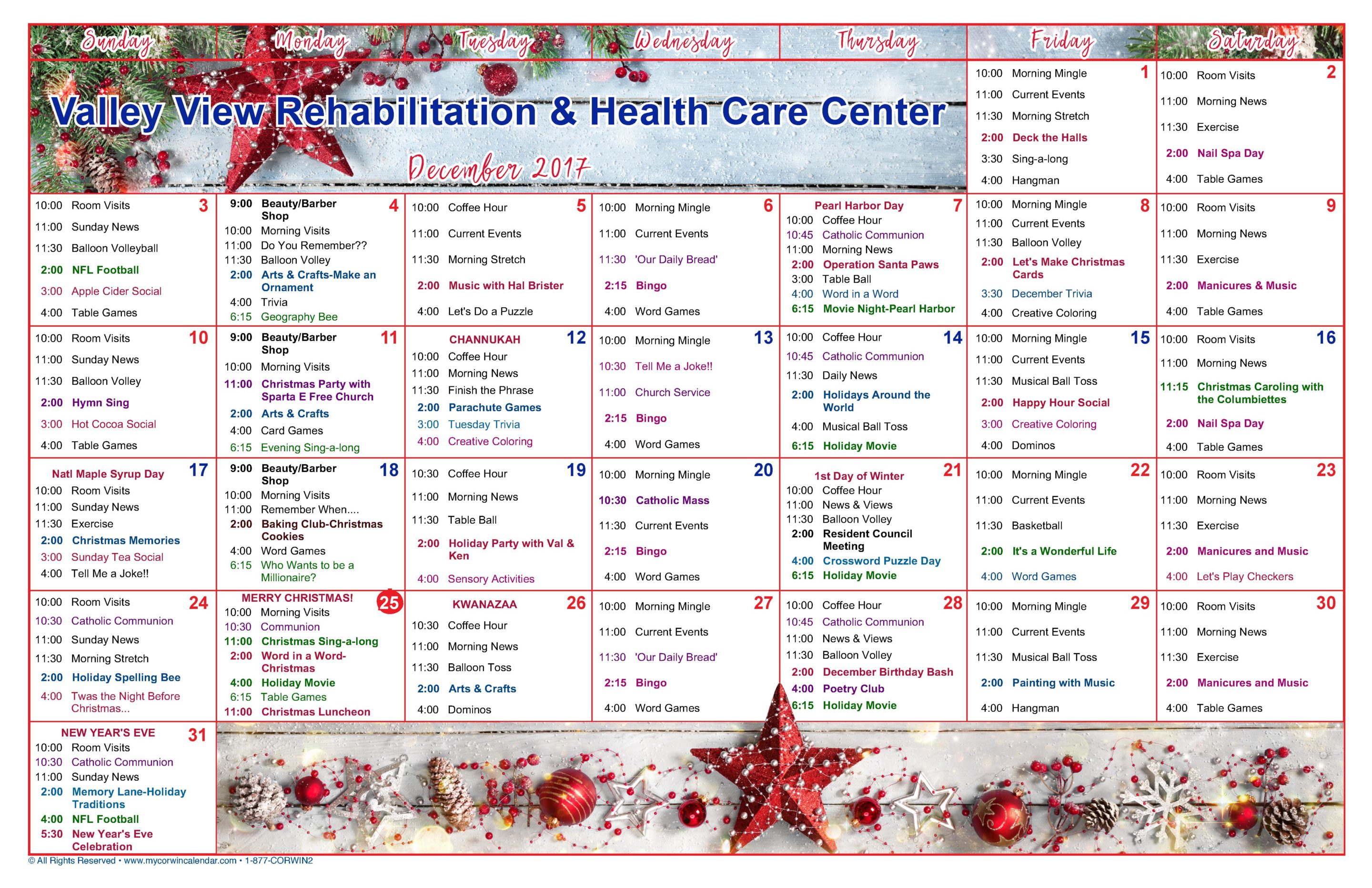 Rehabilitative Care Facility Valley View RHCC Newton NJ