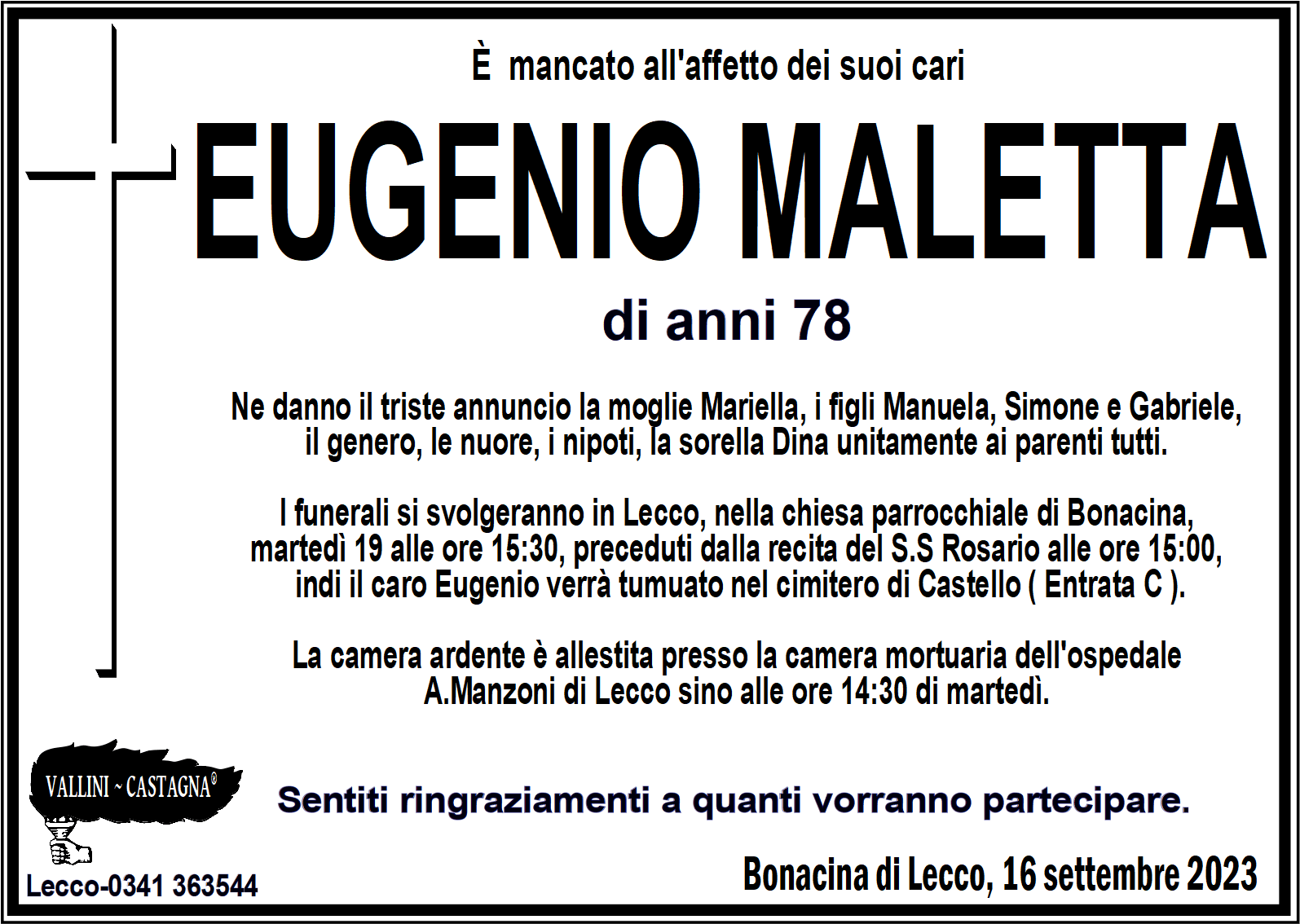 Maletta Eugenio Vallini & Castagna